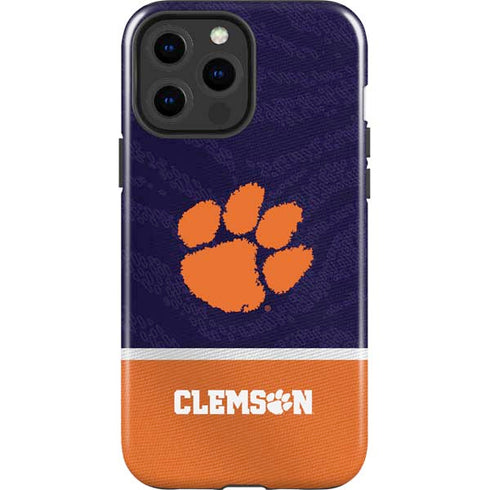 Clemson University Paw Logo iPhone 15 Pro Max Impact Case